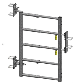 5-Rørslåge til dyrehul (CN051) med beslag 