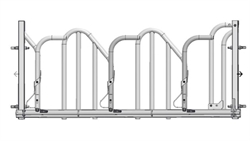 Fanggitter til kvæg med horn