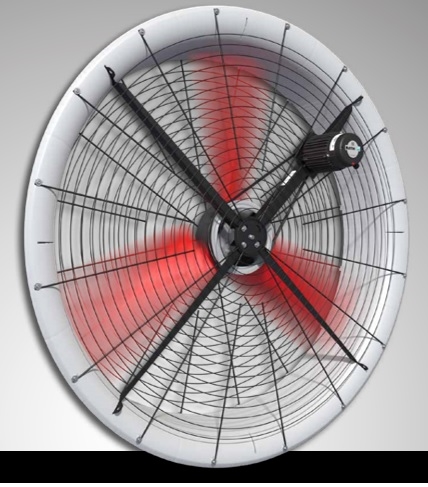 Staldventilator "Basket" , strømbesparende version 