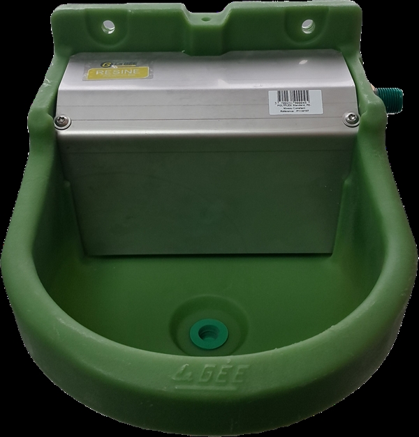 Polypropylen drikkekop til væg m/svømmer, 15 l. / min.