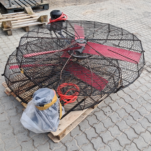 2 stk. brugte basket staldventilatorer 