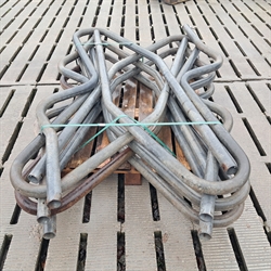 10 stk. brugte 2" sengebøjler længde: 1,90 m. Cc; 0,83 m. S510